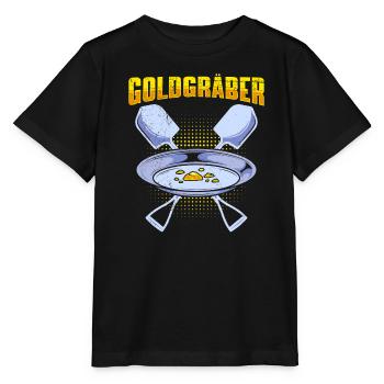 Goldgräber Gold Digger Goldrausch Goldjäger - Stanley/Stella Kinder T-Shirt MINI CREATOR  - Schwarz - Vorne - Mikhail (115cm)