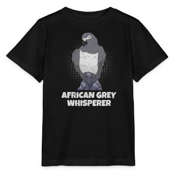 Grey Parrot Whisperer African Grey Whisperer - Stanley/Stella MINI CREATOR Kids’ T-Shirt - black - Front - Mikhail (115cm)