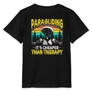 Le parapente moins cher que le vol en parapente thérapeutique - T-shirt bio MINI CREATOR Stanley/Stella Enfant - noir - Devant - Mikhail (115cm)