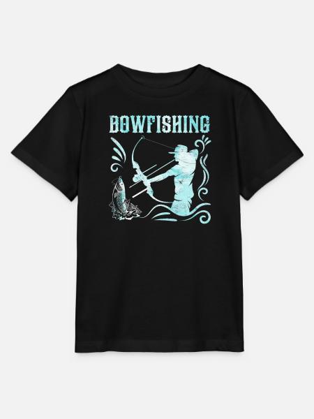 Bogenfischen Bowfishing Bogenjäger Fischjagd - Stanley/Stella Kinder T-Shirt MINI CREATOR  - Schwarz