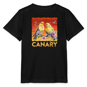 Canaries Canary Bird Bird Lovers - T-shirt bio MINI CREATOR Stanley/Stella Enfant - noir - Devant - Mikhail (115cm)