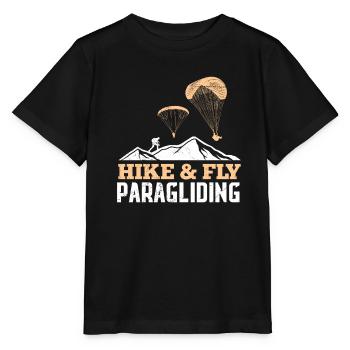 Randonnée et vol en parapente Alpinisme - T-shirt bio MINI CREATOR Stanley/Stella Enfant - noir - Devant - Mikhail (115cm)