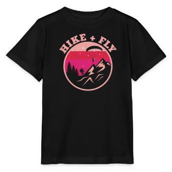 Randonnée et vol en parapente Alpinisme - T-shirt bio MINI CREATOR Stanley/Stella Enfant - noir - Devant - Mikhail (115cm)