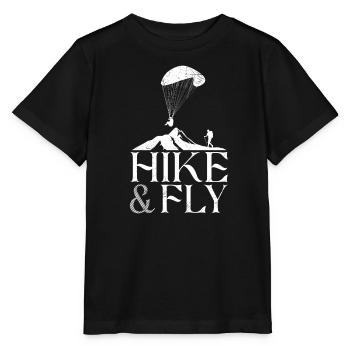 Randonnée et vol en parapente Alpinisme - T-shirt bio MINI CREATOR Stanley/Stella Enfant - noir - Devant - Mikhail (115cm)
