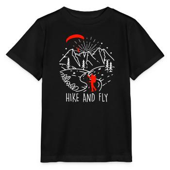 Randonnée en parapente et alpinisme en vol - T-shirt bio MINI CREATOR Stanley/Stella Enfant - noir - Devant - Mikhail (115cm)