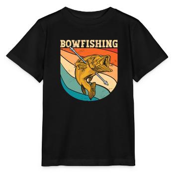 Bow Fisherman Bowfishing Bow Hunter Bow Fishing - Stanley/Stella MINI CREATOR Kids’ T-Shirt - black - Front - Mikhail (115cm)
