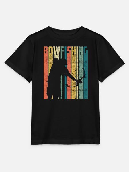 Bogenfischen Bogenjäger Fischjagd Bogen - Stanley/Stella Kinder T-Shirt MINI CREATOR - Schwarz