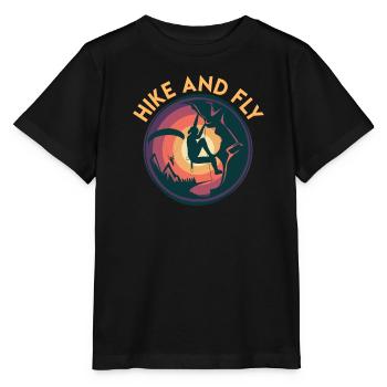 Randonnée en parapente et alpinisme en vol - T-shirt bio MINI CREATOR Stanley/Stella Enfant - noir - Devant - Mikhail (115cm)