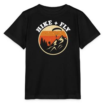 Randonnée et vol en parapente Alpinisme - T-shirt bio MINI CREATOR Stanley/Stella Enfant - noir - Devant - Mikhail (115cm)