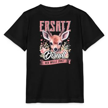 Trachten Frauen Ersatz Dirndl Shirt - Stanley/Stella Kinder T-Shirt MINI CREATOR  - Schwarz - Vorne - Mikhail (115cm)