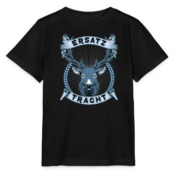 Ersatz Tracht Lederhose Herbstfest - Stanley/Stella Kinder T-Shirt MINI CREATOR  - Schwarz - Vorne - Mikhail (115cm)