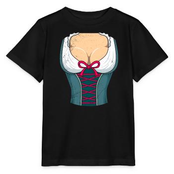 Dirndl Bayerisch Trachten Shirt - Stanley/Stella Kinder T-Shirt MINI CREATOR  - Schwarz - Vorne - Mikhail (115cm)