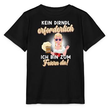 Pas besoin de dirndl pour célébrer - T-shirt bio MINI CREATOR Stanley/Stella Enfant - noir - Devant - Mikhail (115cm)