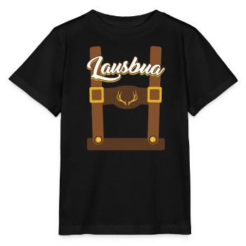 Bayerisches Trachten Shirt Herren Lausbua Bayern - Stanley/Stella Kinder T-Shirt MINI CREATOR  - Schwarz - Vorne - Mikhail (115cm)