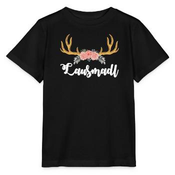 Lausmadl Dirndl Trachten Shirt Frauen Tracht - Stanley/Stella Kinder T-Shirt MINI CREATOR  - Schwarz - Vorne - Mikhail (115cm)