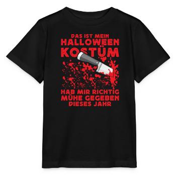 Horror Shirt Das ist mein Halloween Kostüm - Stanley/Stella Kinder T-Shirt MINI CREATOR  - Schwarz - Vorne - Mikhail (115cm)