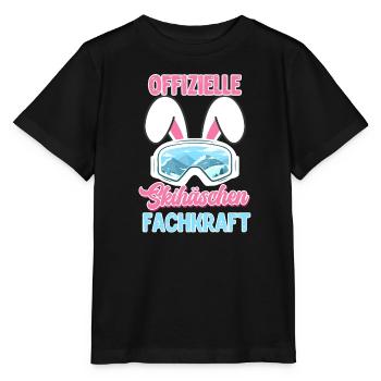 Spécialiste officiel du lapin de ski oreilles de lapin femme - T-shirt bio MINI CREATOR Stanley/Stella Enfant - noir - Devant - Mikhail (115cm)