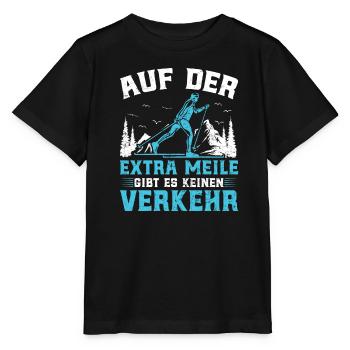 Ski Touring Auf der Extra Meile kein Verkehr - Stanley/Stella Kinder T-Shirt MINI CREATOR  - Schwarz - Vorne - Mikhail (115cm)