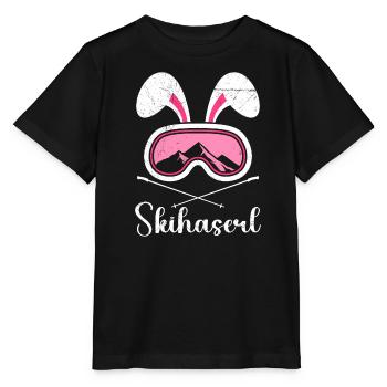 Skihaserl Skihasen Shirt Skihasen Apres Party - Stanley/Stella Kinder T-Shirt MINI CREATOR  - Schwarz - Vorne - Mikhail (115cm)