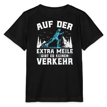 Ski Touring Auf der Extra Meile kein Verkehr - Stanley/Stella Kinder T-Shirt MINI CREATOR  - Schwarz - Vorne - Mikhail (115cm)