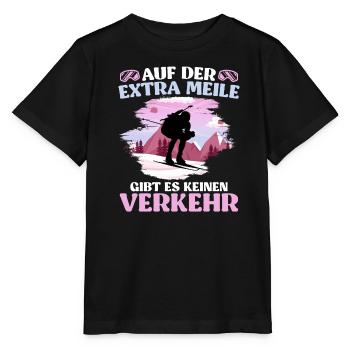 Skibergsteigen Auf der Extra Meile Kein Verkehr - Stanley/Stella Kinder T-Shirt MINI CREATOR  - Schwarz - Vorne - Mikhail (115cm)
