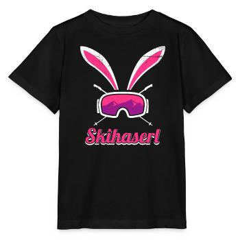 Skihaserl Skihasen Shirt Skihasen Apres Party - Stanley/Stella Kinder T-Shirt MINI CREATOR  - Schwarz - Vorne - Mikhail (115cm)