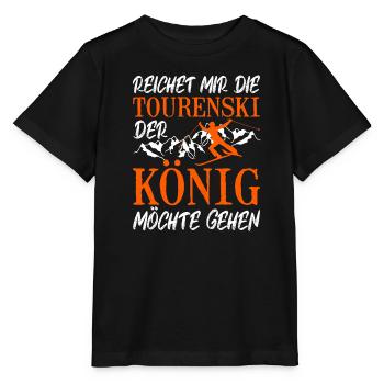 Ski Touring Reichet mir die Tourenski - Stanley/Stella Kinder T-Shirt MINI CREATOR  - Schwarz - Vorne - Mikhail (115cm)