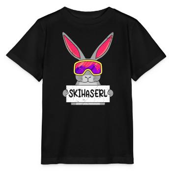 Skihaserl Skihasen Shirt Skihasen Apres Party - Stanley/Stella Kinder T-Shirt MINI CREATOR  - Schwarz - Vorne - Mikhail (115cm)