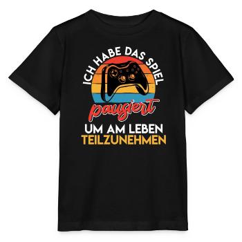 Videospieler Habe das Spiel Pausiert Videospiele - Stanley/Stella Kinder T-Shirt MINI CREATOR  - Schwarz - Vorne - Mikhail (115cm)