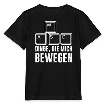 PC Video Gamer Dinge die Mich Bewegen Video Spiele - Stanley/Stella Kinder T-Shirt MINI CREATOR  - Schwarz - Vorne - Mikhail (115cm)