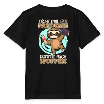 Masterabschluss Nicht mal eine Pandemie Abschluss - Stanley/Stella Kinder T-Shirt MINI CREATOR  - Schwarz - Vorne - Mikhail (115cm)