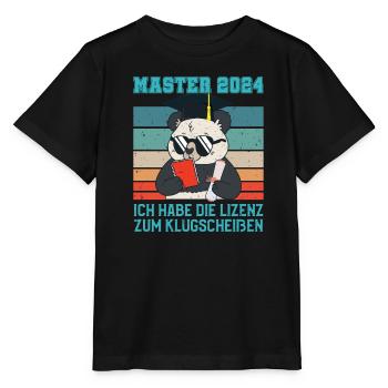 Masterabschluss Master 2024 Lizenz zum - Stanley/Stella Kinder T-Shirt MINI CREATOR  - Schwarz - Vorne - Mikhail (115cm)