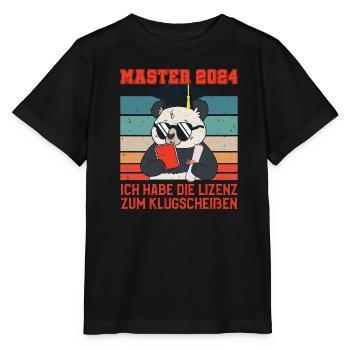 Masterabschluss Master 2024 Lizenz zum - Stanley/Stella Kinder T-Shirt MINI CREATOR  - Schwarz - Vorne - Mikhail (115cm)