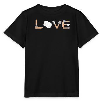 Backliebe LOVE Konditorei Backteig Konditorin - Stanley/Stella Kinder T-Shirt MINI CREATOR  - Schwarz - Vorne - Mikhail (115cm)