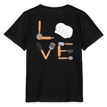 Backliebe LOVE Konditorei Backteig Konditorin - Stanley/Stella Kinder T-Shirt MINI CREATOR  - Schwarz - Vorne - Mikhail (115cm)