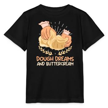 Baking Lover Dough Dreams and Buttercream - Stanley/Stella MINI CREATOR Kids’ T-Shirt - black - Front - Mikhail (115cm)