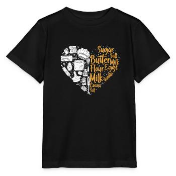 Amateurs de pâtisserie Passion Fans de pâtisserie - T-shirt bio MINI CREATOR Stanley/Stella Enfant - noir - Devant - Mikhail (115cm)
