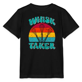 Bäcker Whisk Taker Backliebhaber Backen Teig - Stanley/Stella Kinder T-Shirt MINI CREATOR  - Schwarz - Vorne - Mikhail (115cm)