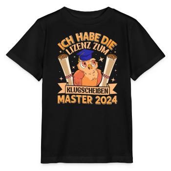 Master 2024 I have the license to be smart-ass - Stanley/Stella MINI CREATOR Kids’ T-Shirt - black - Front - Mikhail (115cm)