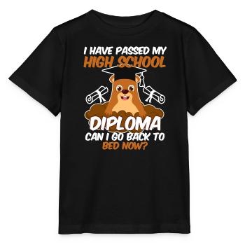 Abiturient Have Passed my Highschool Diploma - Stanley/Stella Kinder T-Shirt MINI CREATOR  - Schwarz - Vorne - Mikhail (115cm)
