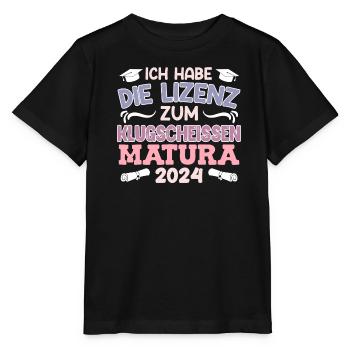 Maturantin License to Clever-Ass Matura - Stanley/Stella MINI CREATOR Kids’ T-Shirt - black - Front - Mikhail (115cm)