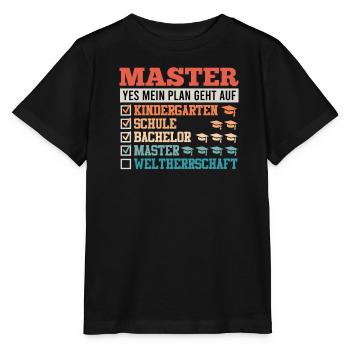 Master's Degree Master's Degree Passed Master's Thesis - Stanley/Stella MINI CREATOR Kids’ T-Shirt - black - Front - Mikhail (115cm)