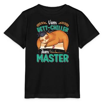 Diplôme de maîtrise Du refroidisseur de lit au master - T-shirt bio MINI CREATOR Stanley/Stella Enfant - noir - Devant - Mikhail (115cm)