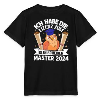 Master 2024 I have the license to be smart-ass - Stanley/Stella MINI CREATOR Kids’ T-Shirt - black - Front - Mikhail (115cm)
