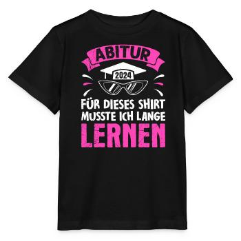 Pour cette chemise, j’ai dû apprendre - T-shirt bio MINI CREATOR Stanley/Stella Enfant - noir - Devant - Mikhail (115cm)