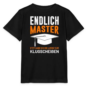 Obtention de la licence de master - T-shirt bio MINI CREATOR Stanley/Stella Enfant - noir - Devant - Mikhail (115cm)
