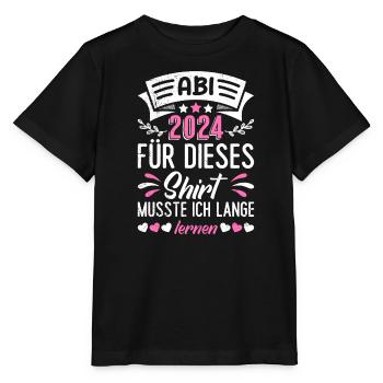 Diplômés du secondaire Abi 2024 Abitur Pour cette chemise - T-shirt bio MINI CREATOR Stanley/Stella Enfant - noir - Devant - Mikhail (115cm)