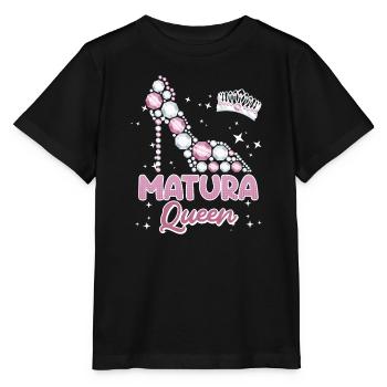 Matura Queen 2024 high school graduate - Stanley/Stella MINI CREATOR Kids’ T-Shirt - black - Front - Mikhail (115cm)