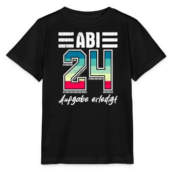 Tâche Abi 24 accomplie par les bacheliers en 2024 - T-shirt bio MINI CREATOR Stanley/Stella Enfant - noir - Devant - Mikhail (115cm)