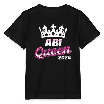 Abitur Queen Abi 2024 diplômés du secondaire drôle - T-shirt bio MINI CREATOR Stanley/Stella Enfant - noir - Devant - Mikhail (115cm)